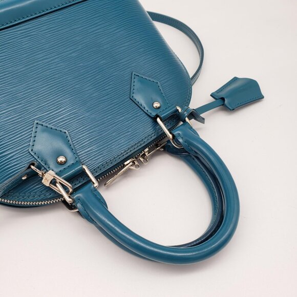 100% Authentic Louis Vuitton Alma Bb Epi Leather Satchel Bag 480-081024 - Picture 7 of 16